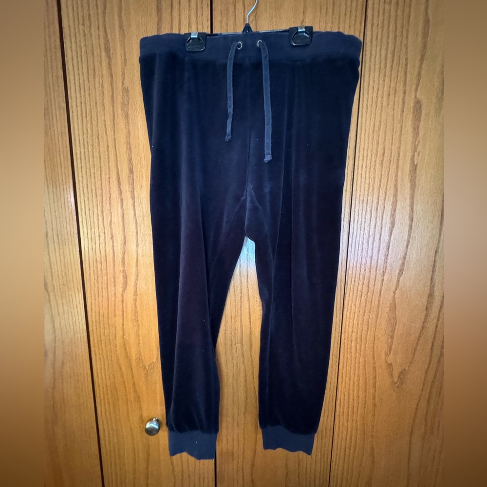 Juicy Couture black Velour Joggers